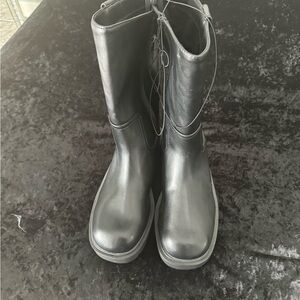 No Boundaries Black Wide Width Boots